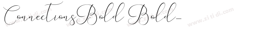 ConnectionsBold Bold字体转换